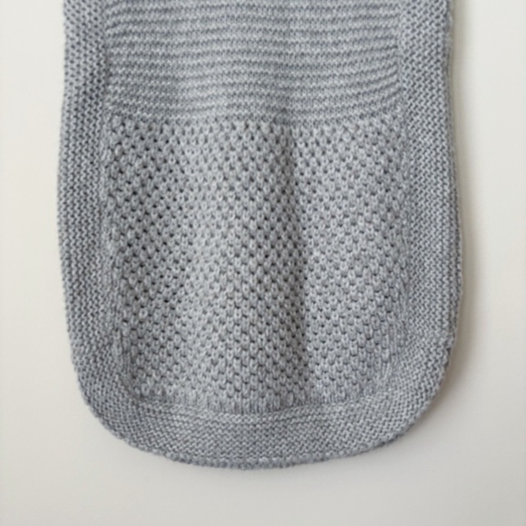 Apiece Apart Ines Fringe Alpaca Sweater Vest Small Turtleneck Grey - Picture 4 of 12